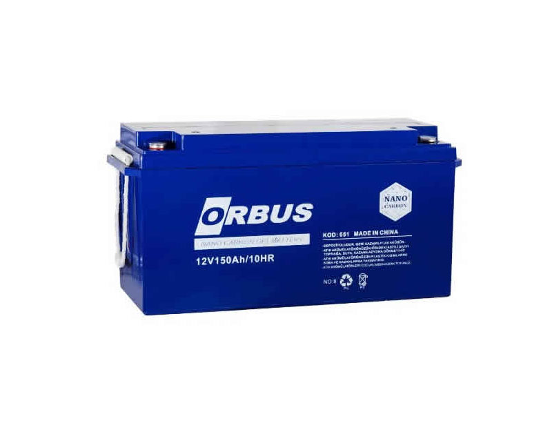 Orbus 150Ah Jel Akü Fiyatı Güneş Paneli Aküsü